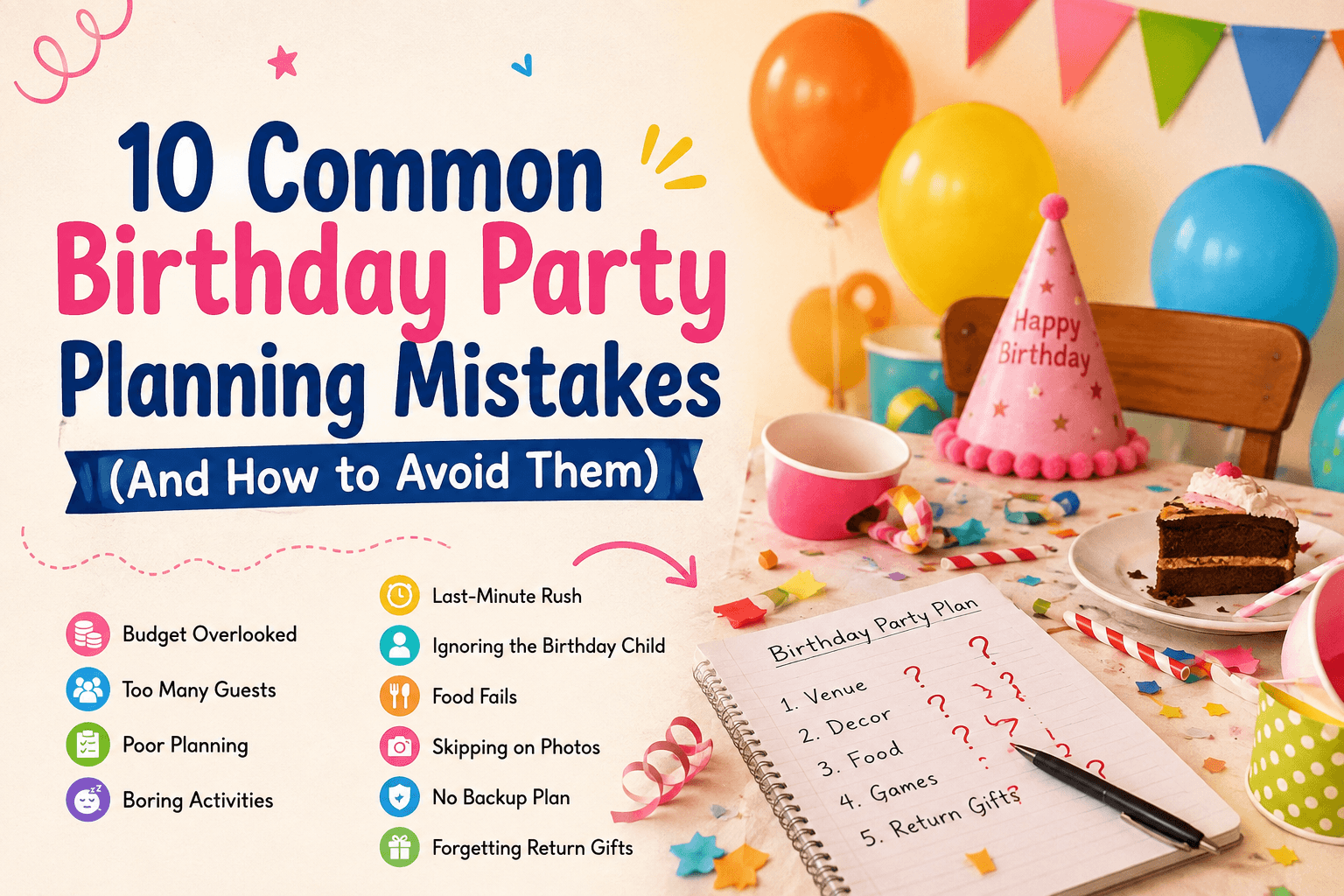 10 Common Birthday Party Planning Mistakes (And How to Avoid Them)