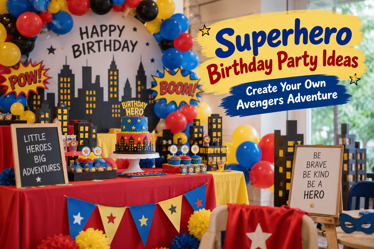 Superhero Birthday Party Ideas: Create Your Own Avengers Adventure